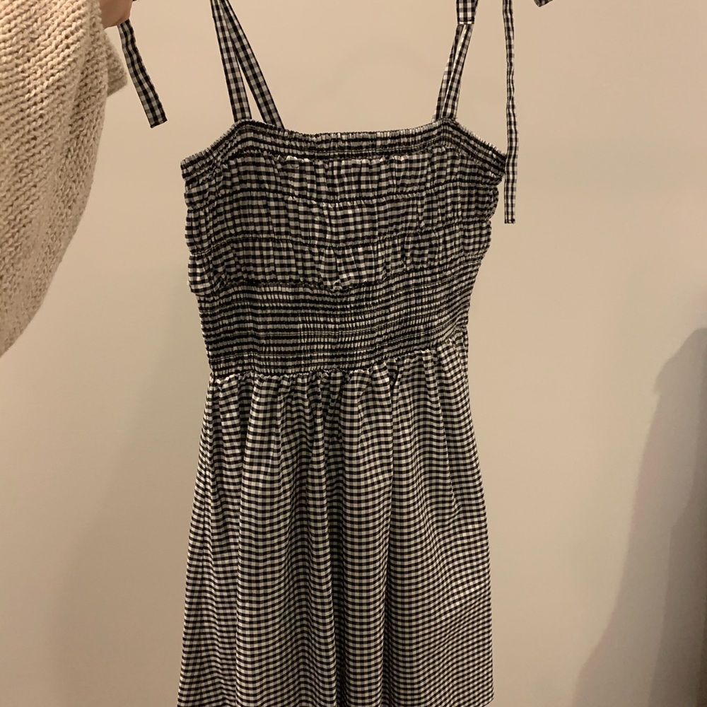 Black and White Checkered Sundress